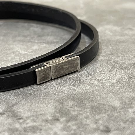 新品 saintlaurent 2022ss leather bracelet