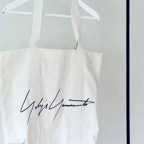 yohji Yamamoto signature tote logo bag
