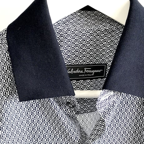 未使用 salvatore ferragamo 2020ss gancini shirt
