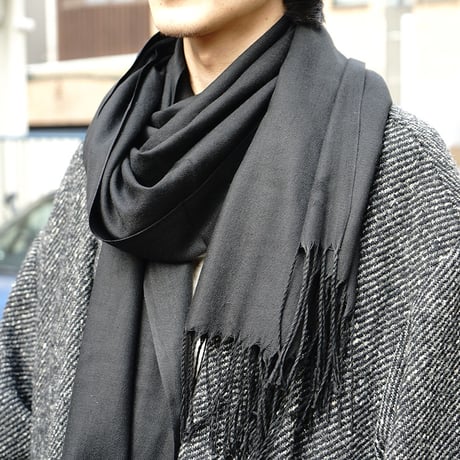 新品 sample "超大判"cashmere muffler  C
