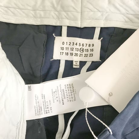 新品 maison margiela 2019ss gabardine  trousers navy 50