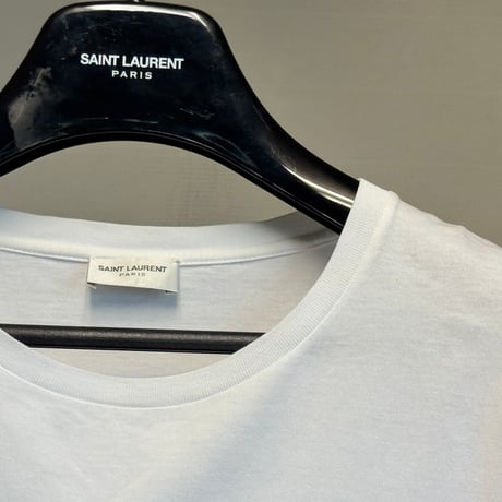 saint laurent paris box logo tops M
