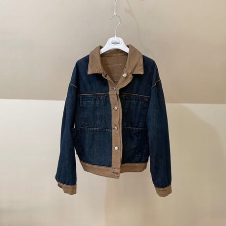 新品 mm6 maison margiela 2020aw reversible denim jacket 40