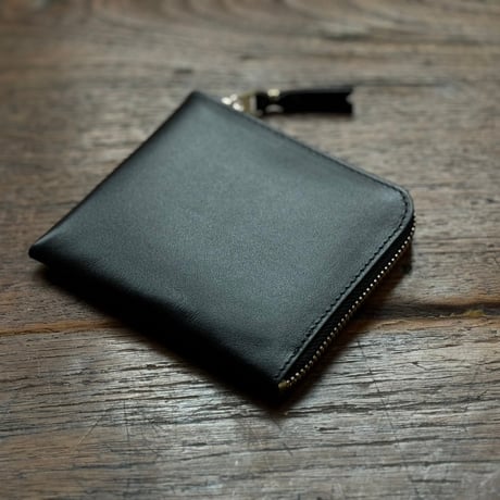 新品 comme des garcons 2024ss leather wallet black