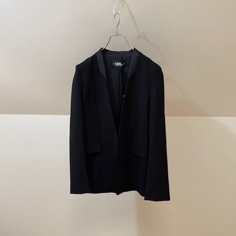 新品 karl lagerfeld 2020aw no collar jacket 44