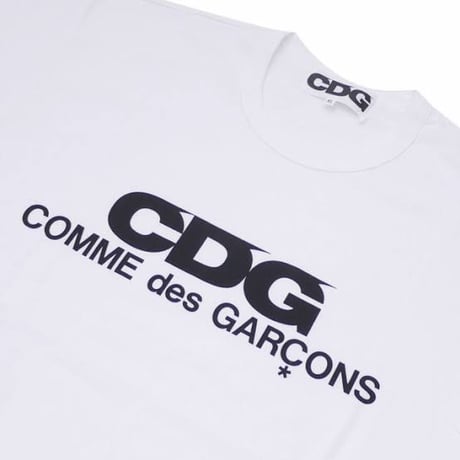 新品 ”CDG” comme des garcons logo tops white M
