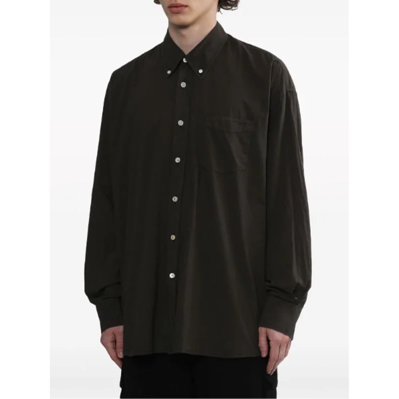 新品 our legacy black borrowed shirt | requality