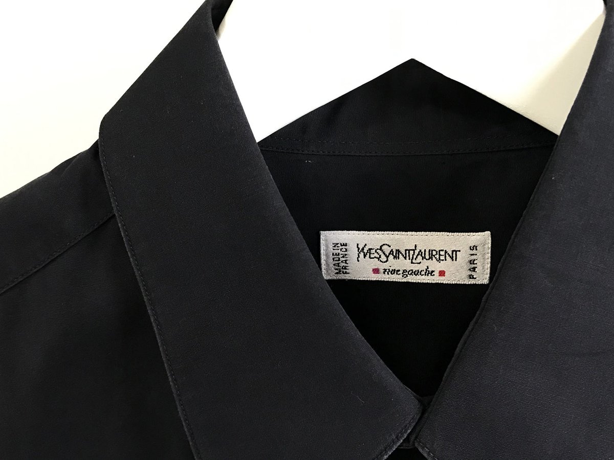 Yves saint laurent rive gauche ロングマント Yves saint laurent rive gauche黒ロングマント