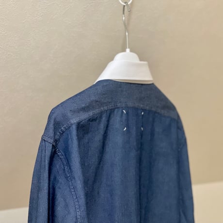 新品 maison margiela 2020ss”白タグ” denim long shirt 46