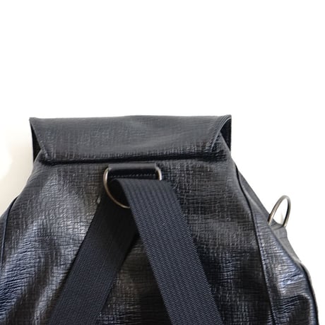 jean paul gaultier pvc leather backpack