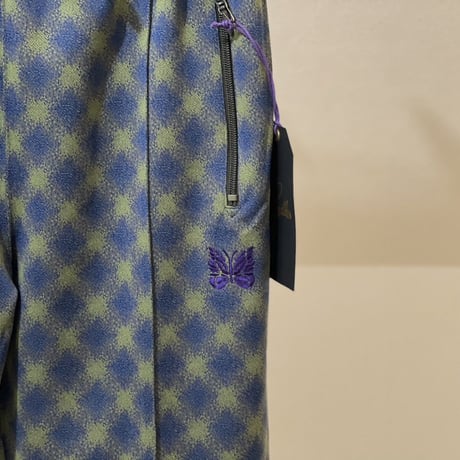 新品 needles 2022aw jacquard track pants green L