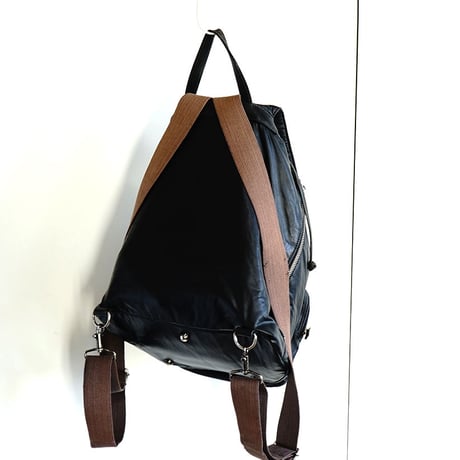 jean paul gaultier leather back pack