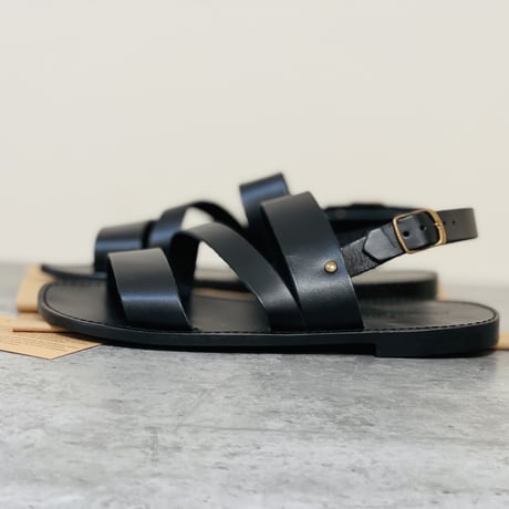 新品 hand made Italy leather sandal 41