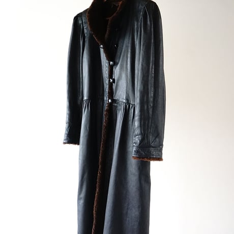 Yves Saint Laurent leather coat