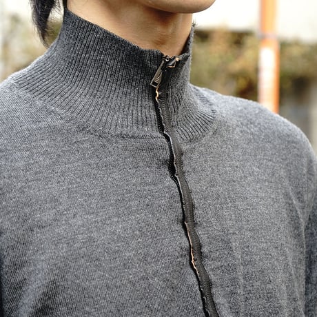 Ermenegildo Zegna harf zip knit