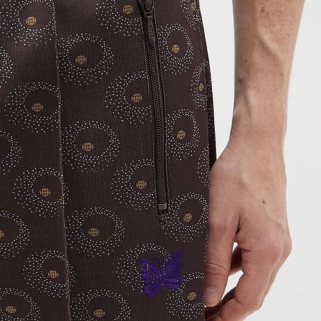 新品 needles 2022aw jacquard track pants brown M