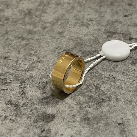 新品 mm6 maison margiela 2021aw gold logo ring