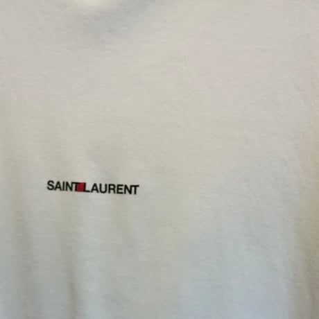saint laurent paris box logo tops M