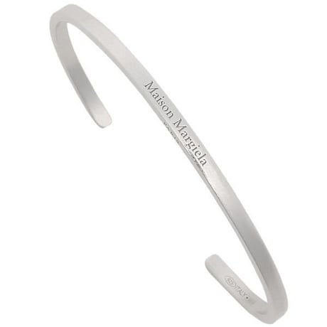 新品 maison margiela logo silver bracelet