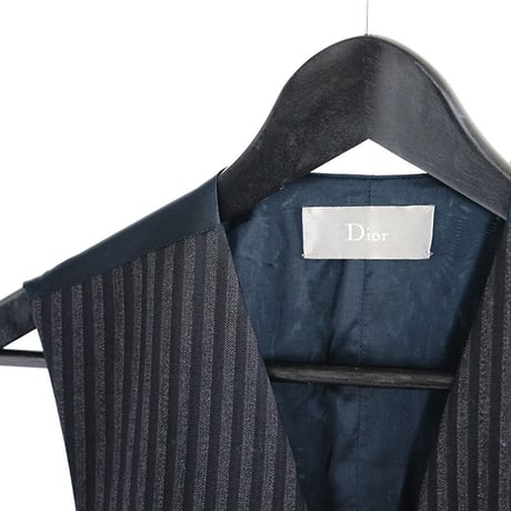 未使用 dior homme stripe gilet