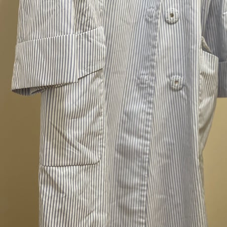 新品 maison margiela over size stripe double coat