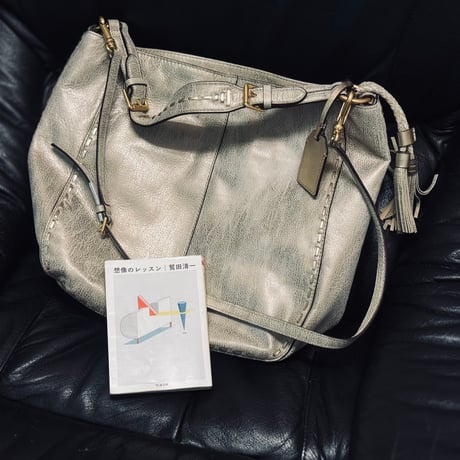 新品 ralph lauren antique finished leather shoulder bag gray