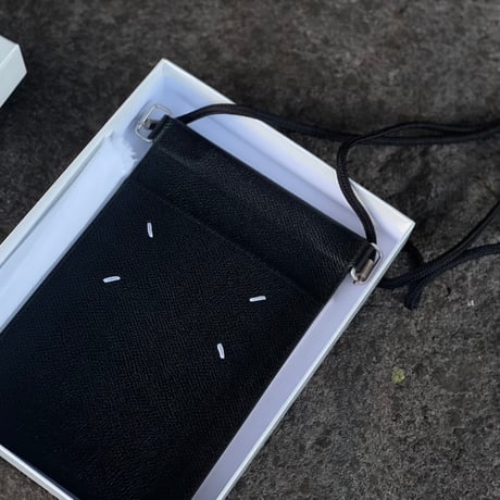 maison margiela leather shoulder pouch
