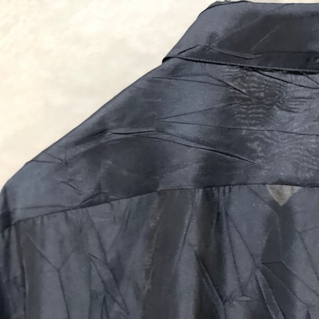 新品 2019ss jilsander silk long shirt black 40
