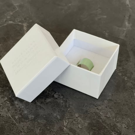 maison margiela pale green ring 19号