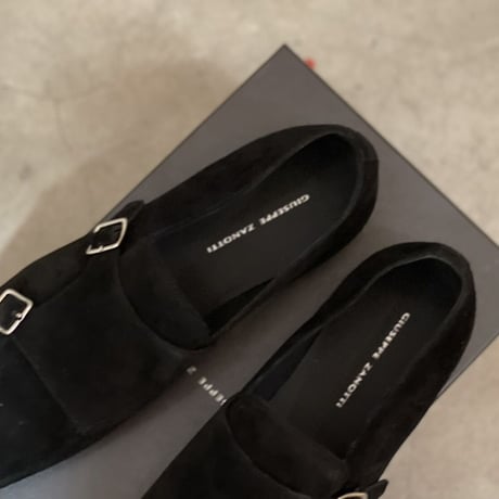 新品 giuseppe zanotti 2021ss double monk strap shose 43.5