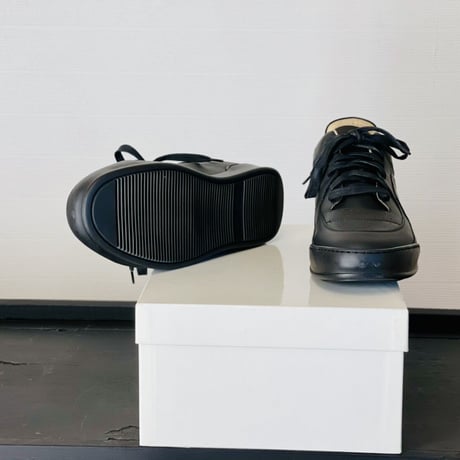 新品 maison margiela air force 1 type sneakers black 44