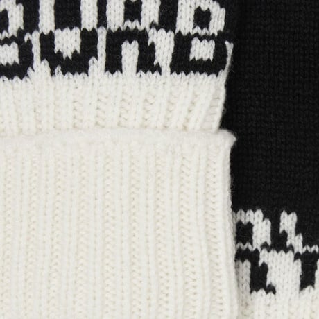新品 burberry 2022aw logo Intarsia cashmere gloves