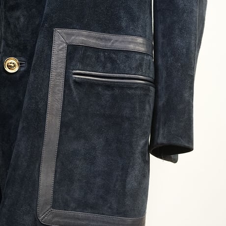 Gucci suede leather coat