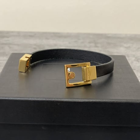新品 saint laurent 2021ss leather bracelet