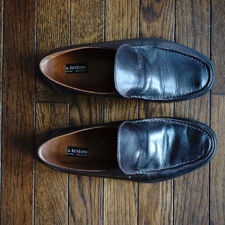 a testoni leather shose