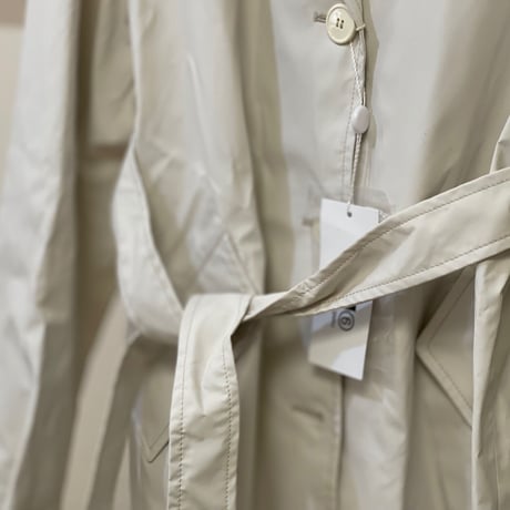 新品 mm6 maison margiela fake leather coat