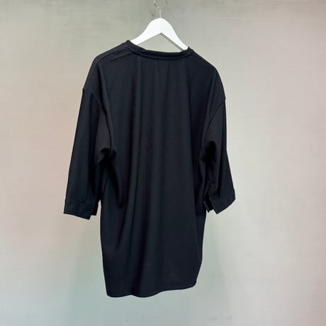 factory sample pleats oversize tops black