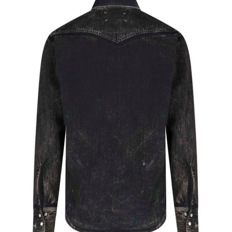 新品 maison margiela 2022aw paint splatter denim 39