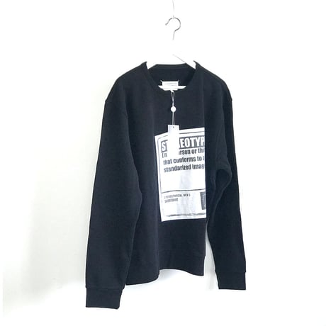新品 maison margiela stereo type sweat black 54