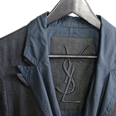 未使用  yves saint laurent rive gauche silk  layered jacket