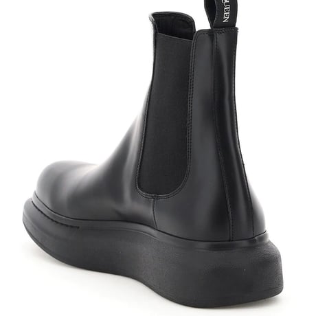 新品 alexander mcqueen leather boots