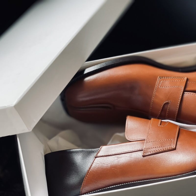 新品 maison margiela 2021ss tabi leather loafer 4