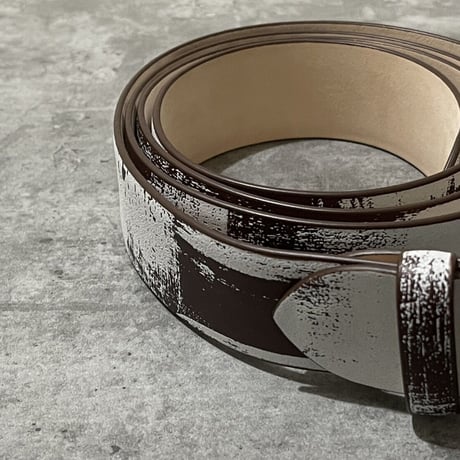 新品 maison margiela 2022aw "penki" leather belt