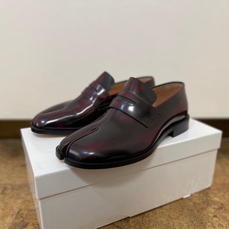 新品 maison margiela 2020aw tabi leather loafer 43