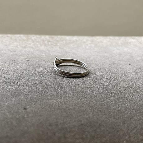 atelier sample silver925 ring"feather" 15号