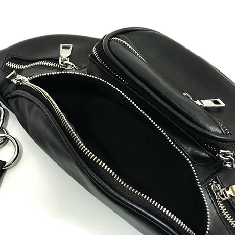 synthetic leather waist bag