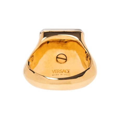 新品 versace 2023ss versace medusa gold ring 23号