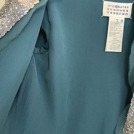 新品 maison margeila  silk spangle jacket 38