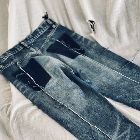 maison margiela "再構築" denim pants