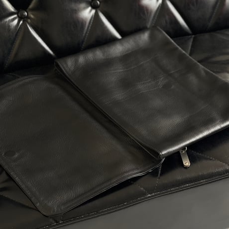 maison margiela large size leather clutch bag